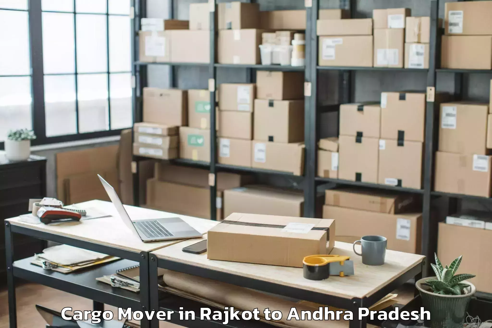 Top Rajkot to Pedanandipadu Cargo Mover Available